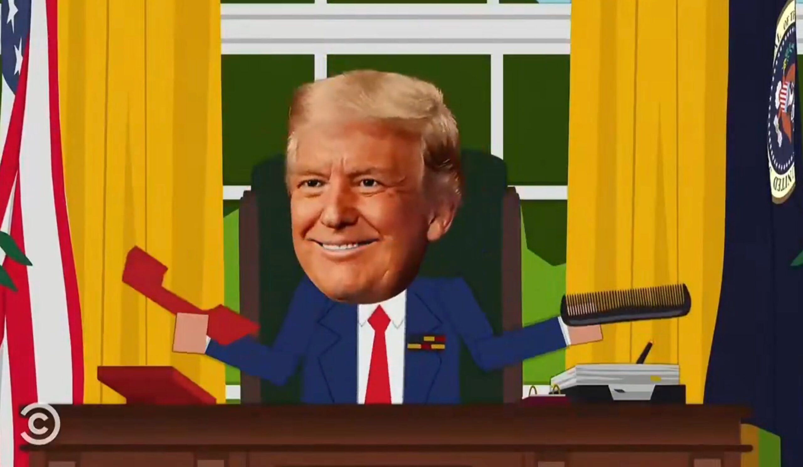 Popular Animation Cartoon Ridicules Trump image 2