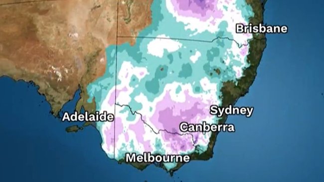 RAIN Bomb About To Smash Parts Of Australia