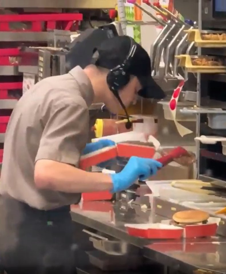 Worker Caught Spitting in Burger at Popular Fast Food Chain image 2