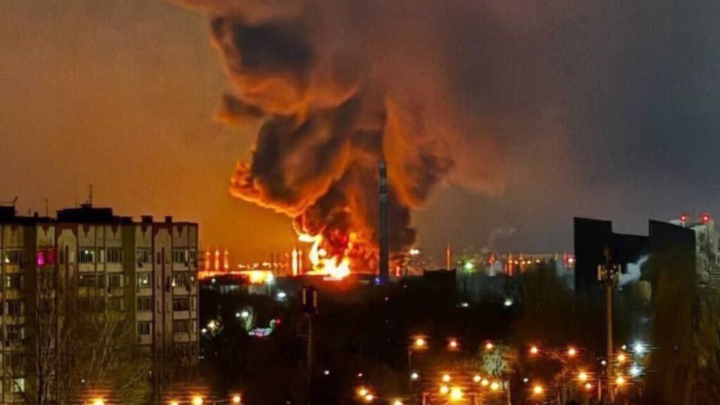 Photo Of Russia ‘Burning’ As Ukraine Launches Massive Drone Strike
