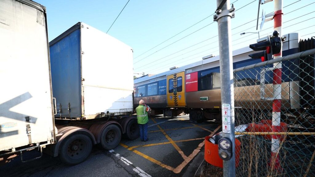 Traffic Chaos As Truck And Train Crash In Australia