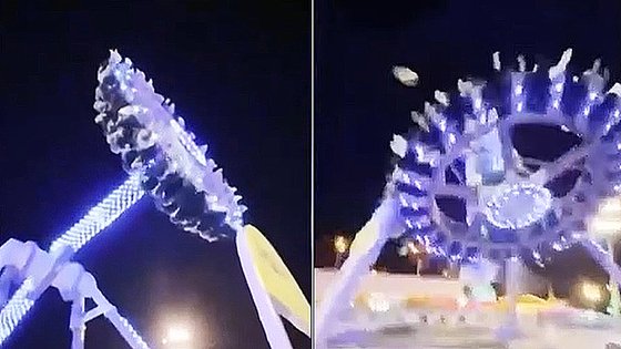 Amusement Park Ride Splits In Half, Dozens Injured