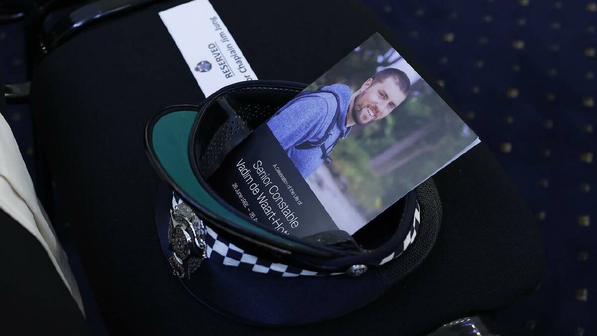 Grief Stricken Family Of Cop Killed By Devi Freeman Attend His Funeral second image