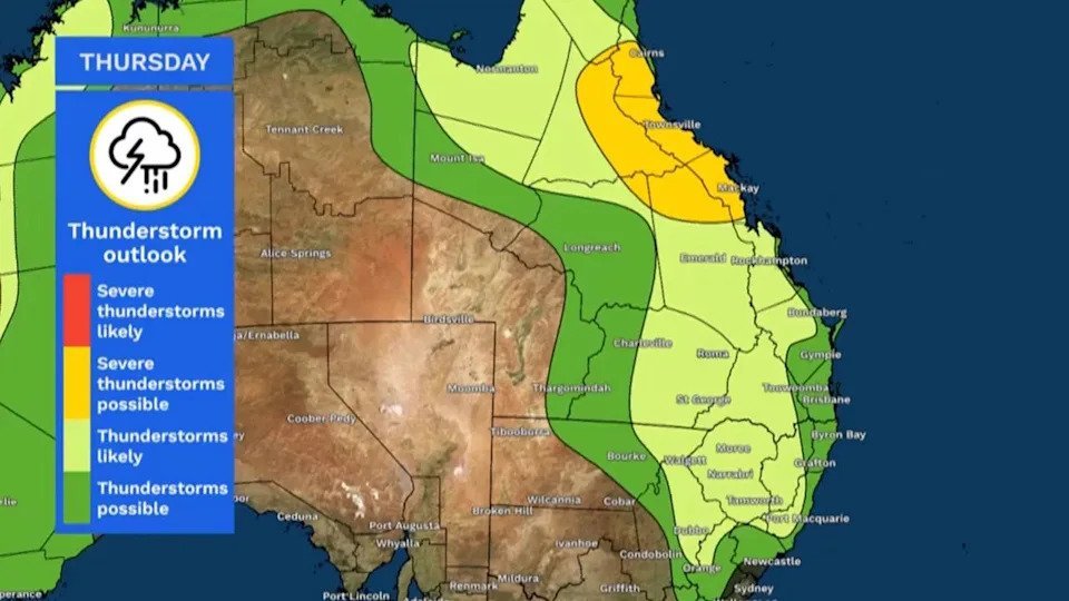 Aussie State On Alert As Severe Thunderstorms Threaten Damaging Winds Rain And Hail
