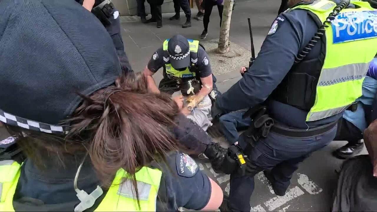 Riot Police Unleash Bloody Chaos on Melbourne Protesters! second image