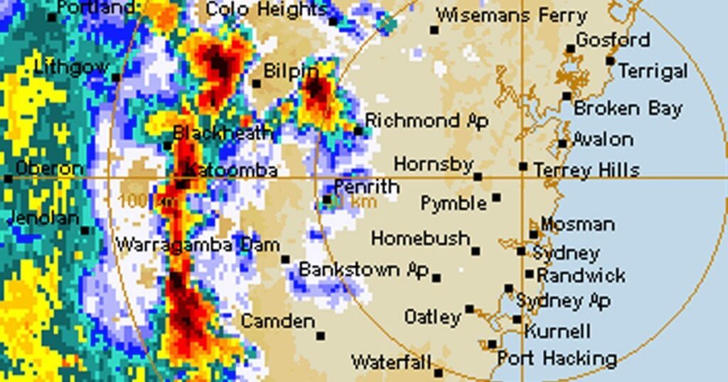 Sydney Braces for Giant Hail and Damaging Winds