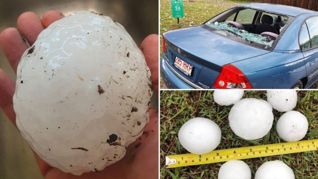 Giant Hailstones Wreak Havoc on Queensland