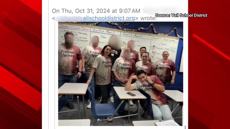 TEACHER WEARS SLAIN ACTIVIST'S BLOODY COSTUME, OUTRAGES PARENTS second image