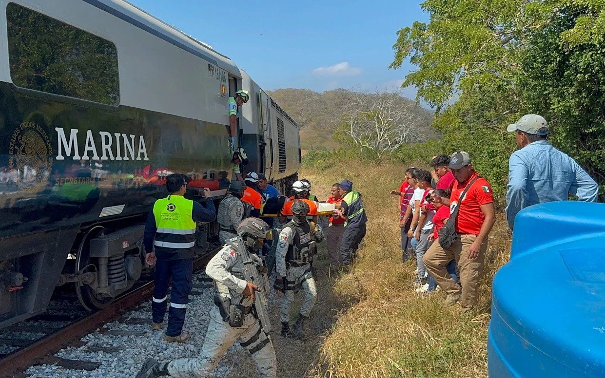 BLOODY TRAIN CARNAGE 13 Killed, 98 Injured in Mexican Derailment Horror - Second Image
