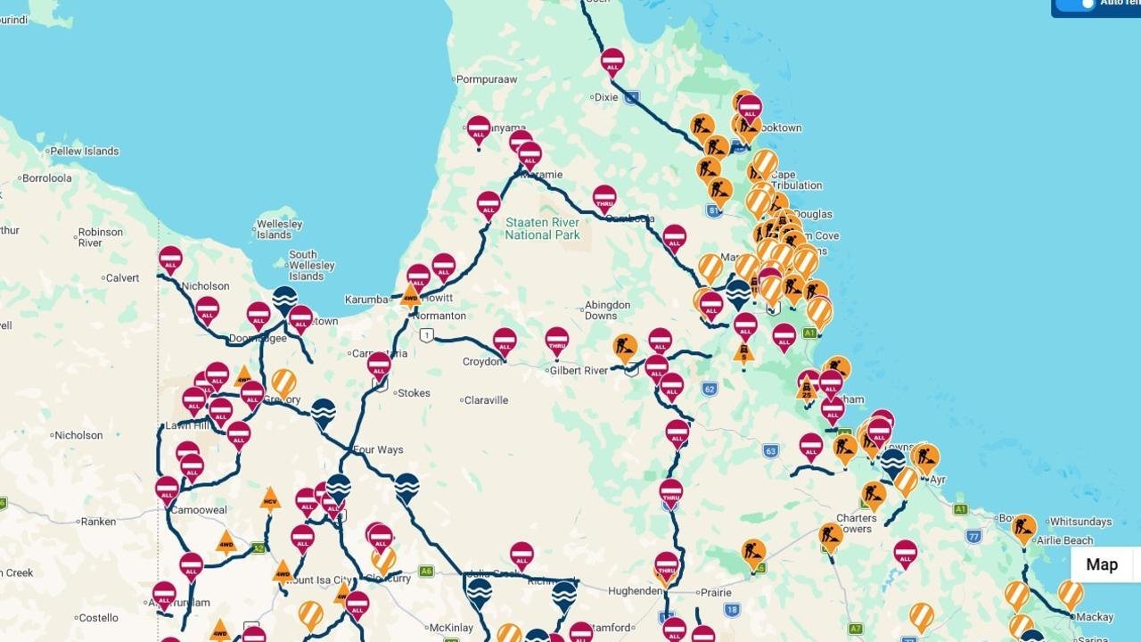 FLOODWATERS TRAP MULTIPLE PEOPLE IN NORTH QUEENSLAND CHAOS - Second Image