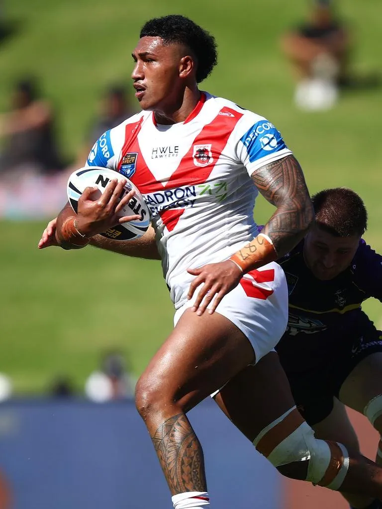 DRAGONS STAR LOLO PASIFIKI TONGA RUSHED TO HOSPITAL AFTER BRUTAL TRAINING SESSION SMASH - Second Image