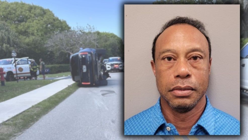 Tiger Woods Arrested After Horror Car Crash