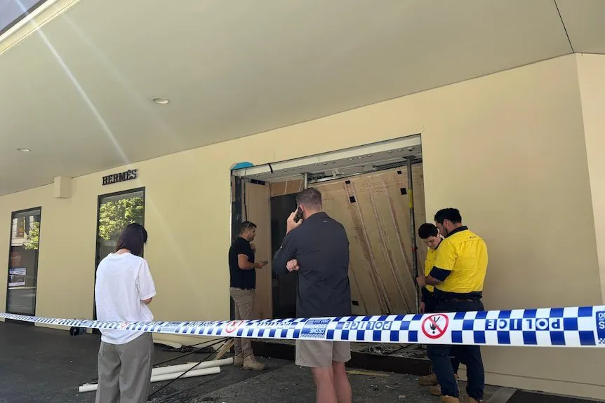 Luxury Store Ramraided in Brisbane CBD Heist - Second Image