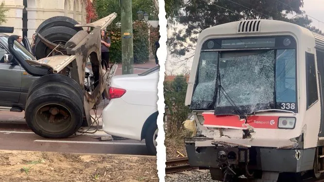 Train Slams into Truck on Tracks in Morning Commute Horror - Second Image