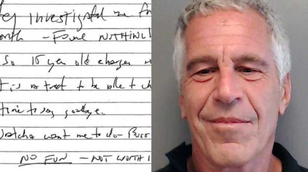 Epstein's Chilling Suicide Note 'I Was Investigated, Found Nothing' Revealed - Second Image