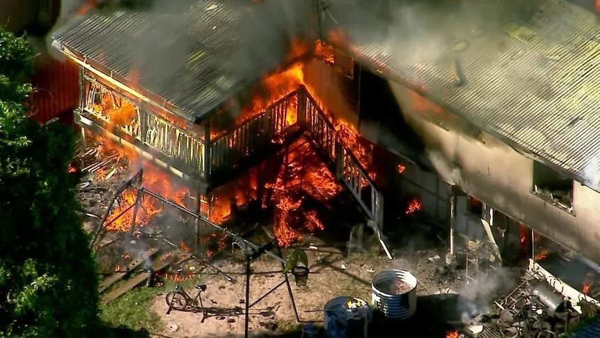 Ex-Husband's Fury HouseFire Engulfs Three Homes in Brisbane Suburb - Second Image