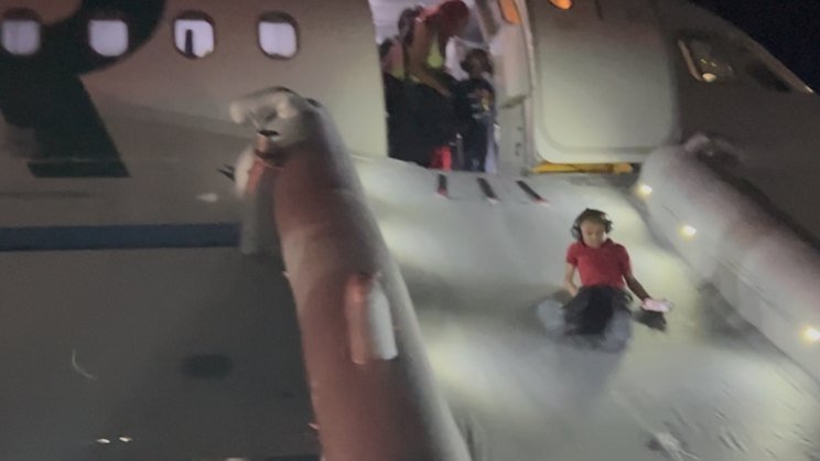 Plane Strikes and Kills Intruder on Denver Runway in Miracle Escape - Second Image
