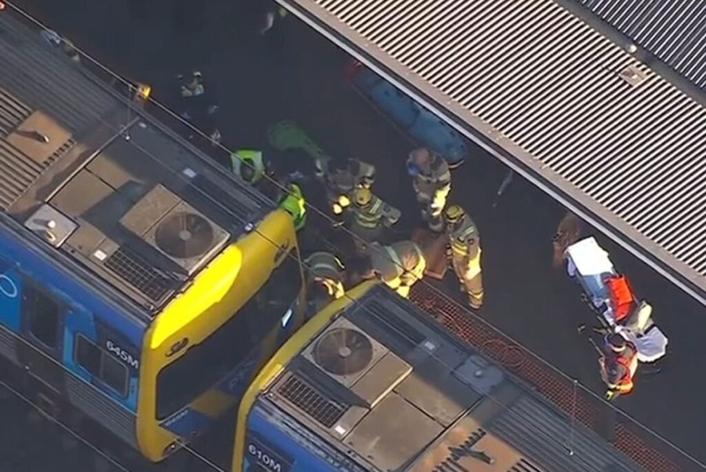 Boy Trapped Under Melbourne Train