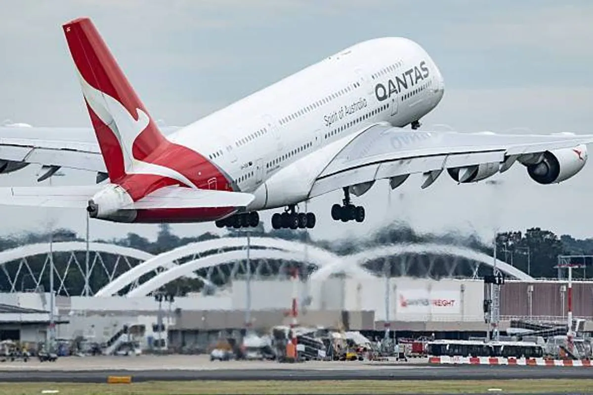 FURY AT 30,000 FEET Passenger Bites Qantas Flight Attendant Mid-Air - Second Image