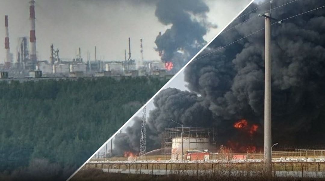 Ukrainian Drones Spark Toxic Inferno in Russian Oil Refineries - Second Image