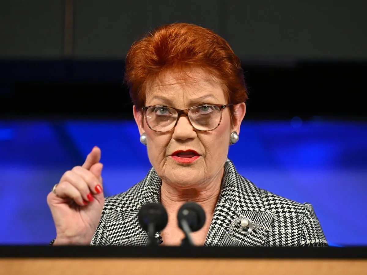 Hanson's $100,000 Pay Rise Sparks Fury at Press Club Speech - Second Image