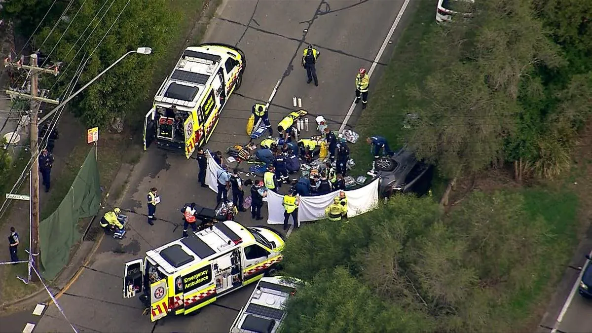 Girl, 4, Killed in Peak-Hour Crash on Melbourne Highway - Second Image