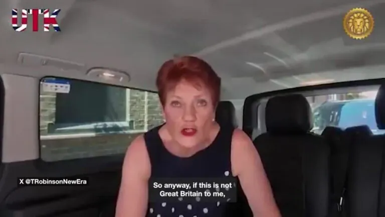 Hanson Warns of Aussie “Islamification” After UK Tour with Far-Right Extremist