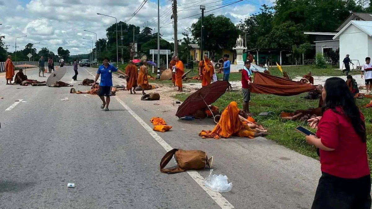 11Yo Boy Slams Truck into Monks, Kills 8