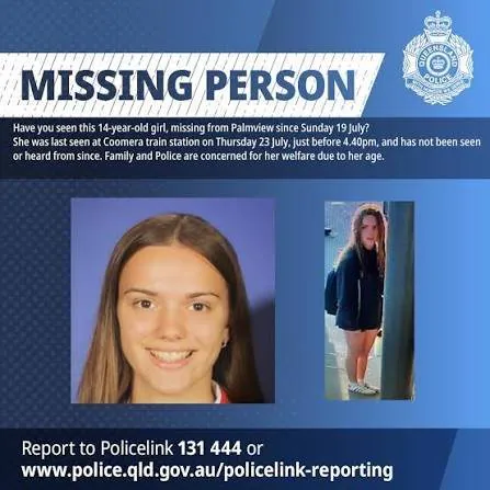 Desperate Search for 14-Year-Old Millie Enters Day 9 on Sunshine Coast