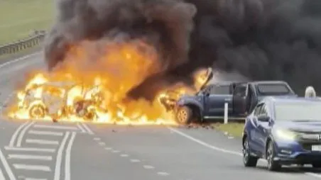 Nurse Dies in Fiery Head-On Crash with Fugitive