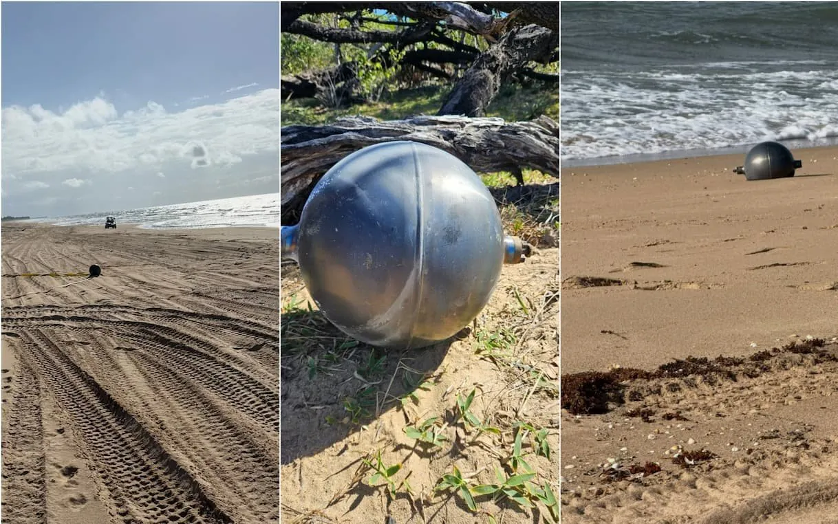 Mysterious Space Balls Wash Ashore in Queensland, Sparking Toxic Fears - Second Image