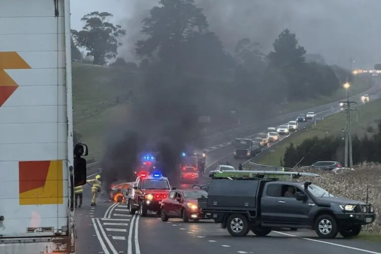 Nurse Dies in Fiery Crash with Stabbing Suspect on Tasmanian Highway