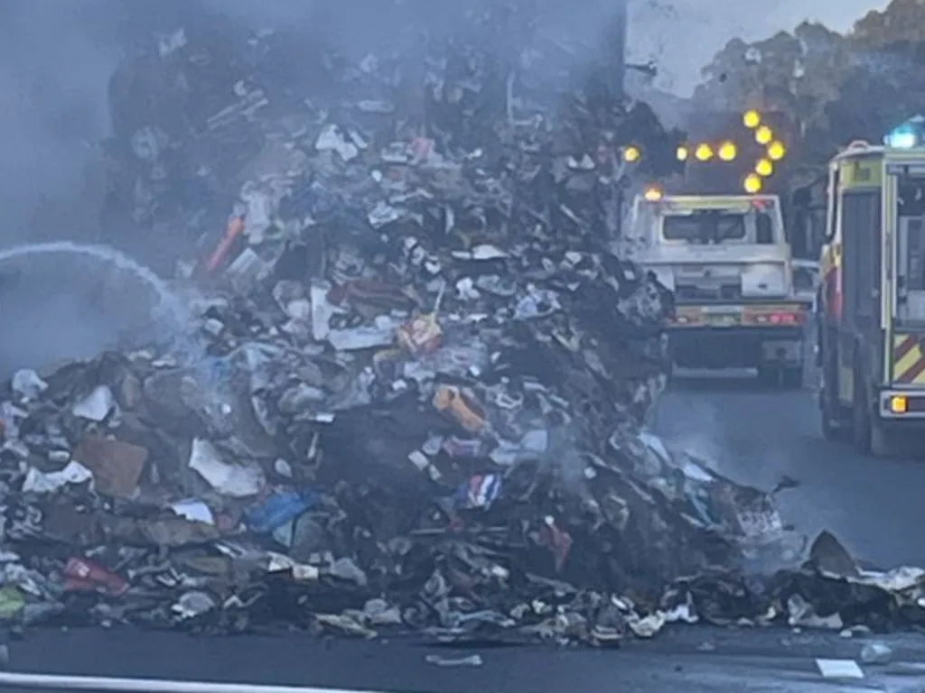  Garbage Truck Inferno Brings M5 to Standstill - Second Image