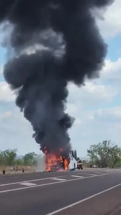 School Bus Inferno 18 Students Cheat Death on NT Highway - Second Image
