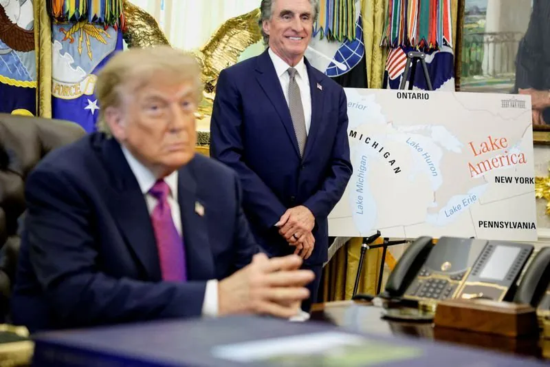 TRUMP RENAMES LAKE ONTARIO TO LAKE AMERICA IN SHOCK CANADA SLAP - Second Image