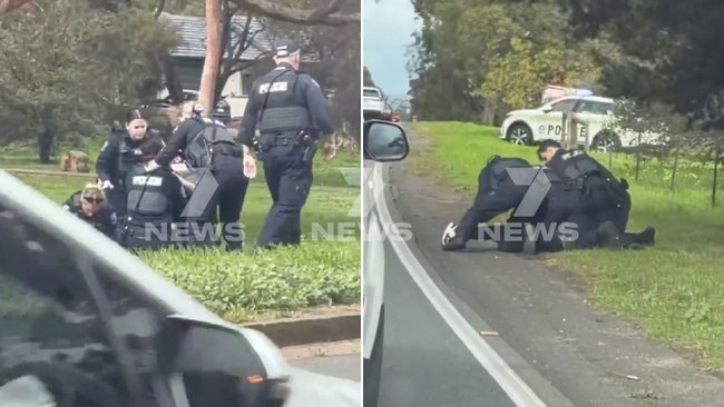 Hero Cop Stabbed in Neck by Knife-Wielding Man in Adelaide - Second Image