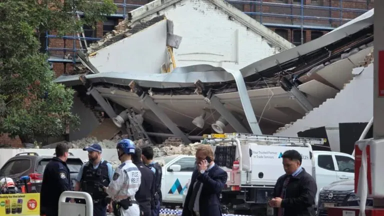 Sydney Building Collapse Two Men Fight for Life