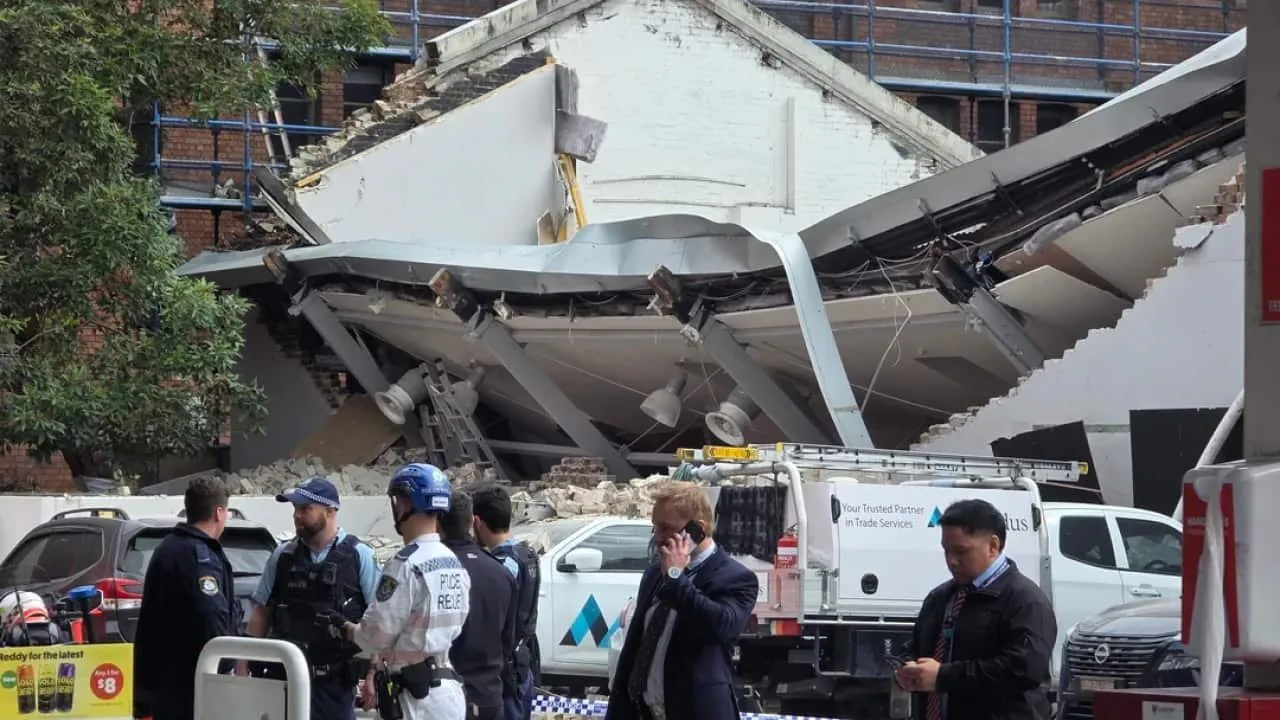 Sydney Building Collapse Two Men Fight for Life