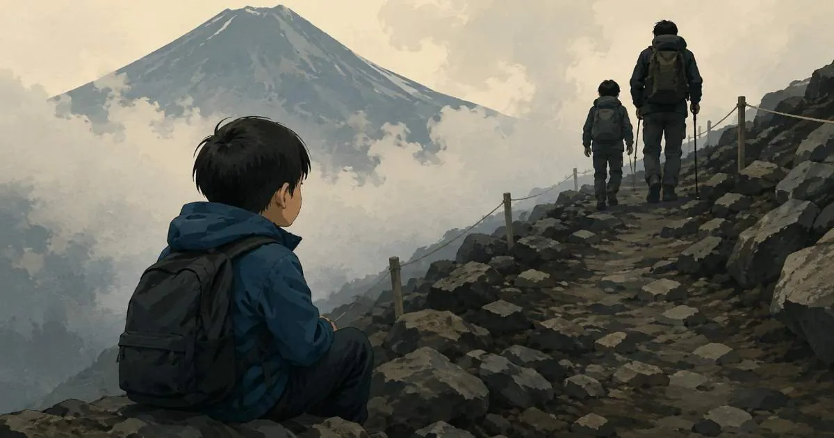 Father Abandons 7-Year-Old Son on Japan's Deadly Mount Fuji - Second Image