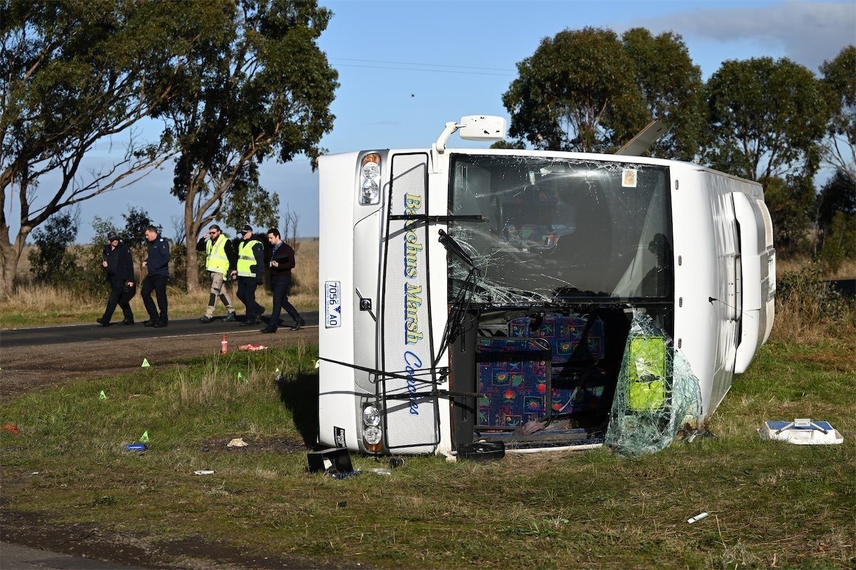 School Bus Tragedy 12-Year-Old Girl Killed, 15 Injured in Horror Crash - Second Image