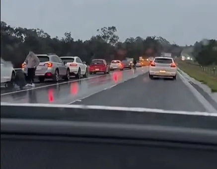 Pothole Pandemonium Hits Calder Freeway, Leaving Drivers Stranded - Second Image
