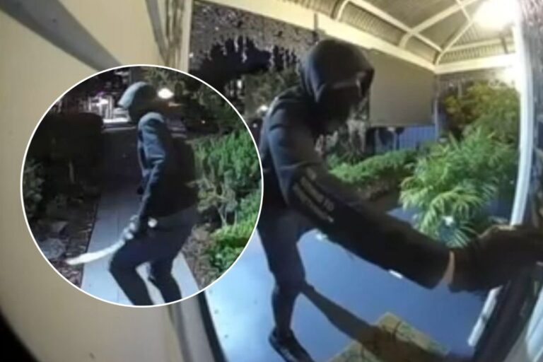 Port Melbourne Family Fights Off Masked Machete Intruder At Gate