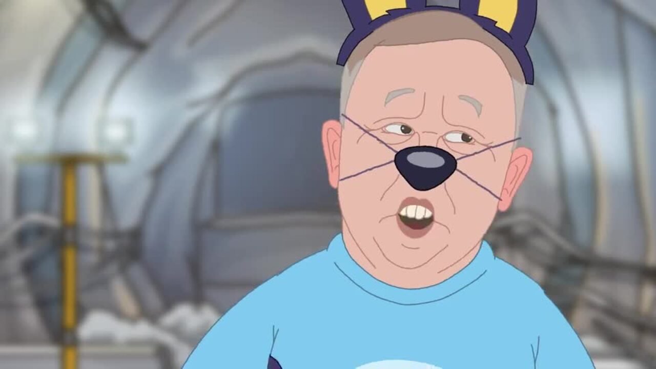 Hanson Shrugs Off Cartoons Dragging Bluey Into Car Crashes And Bashings - Second Image