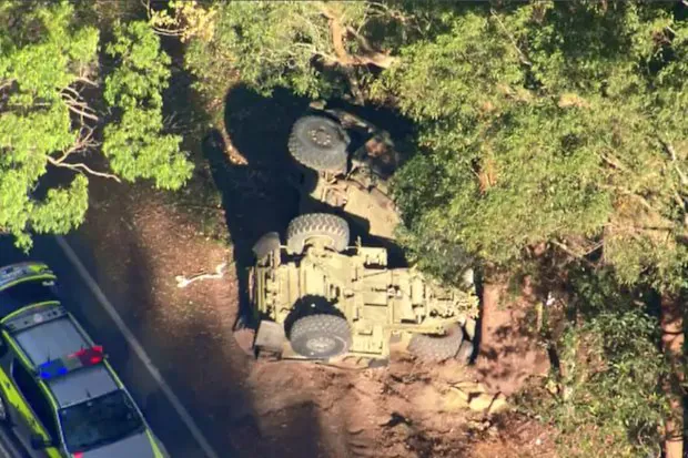 Army Truck Crashes In Queensland